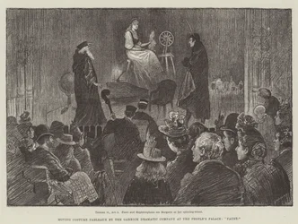 Moving Costume Tableaux by the Garrick Dramatic Company at the People